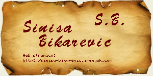Siniša Bikarević vizit kartica